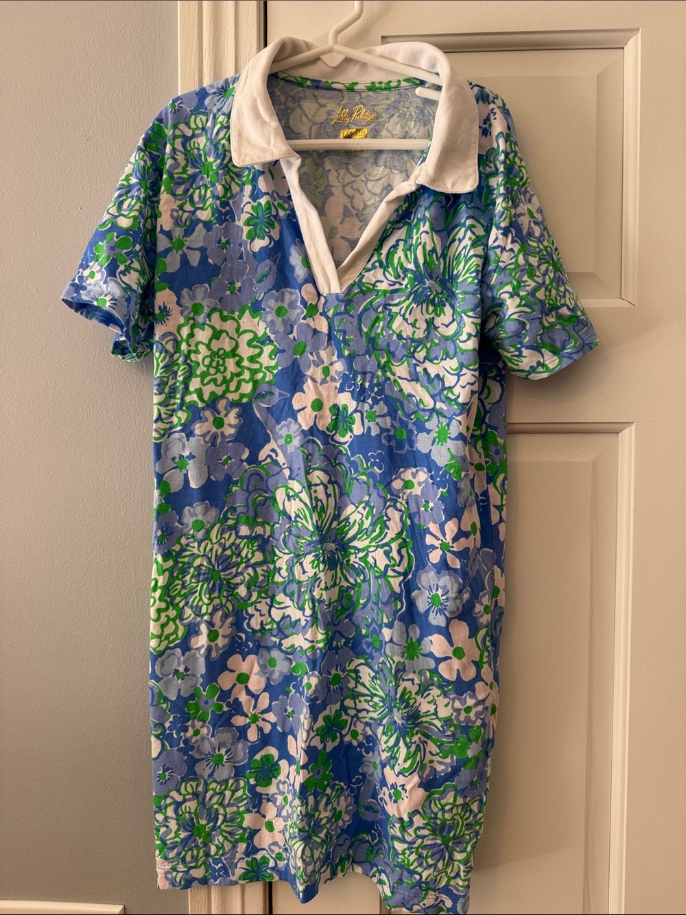 Lilly Pulitzer Blue, Green & White Floral Kids dress